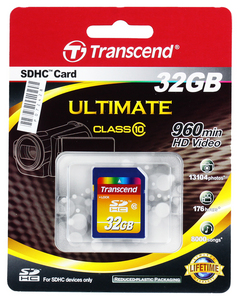 SDHC 32Gb Transcend Class10