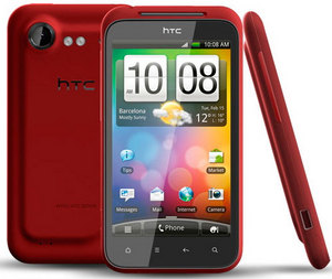 телефон Htc Incredible S красный