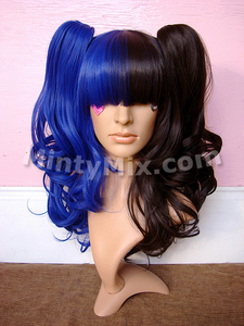 #navyblksplitWAVY Wig- Navy/Black Split set (Wavy)