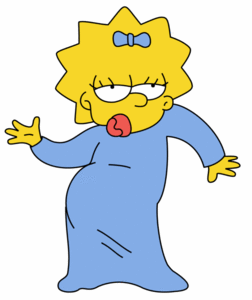 Майку с танцующей Maggie Simpson