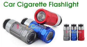 Rechargeable LED Car Cigarette Lighter Torch Flashlight