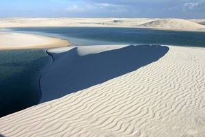 в Национальный парк Lencois Maranhenses, Бразилия