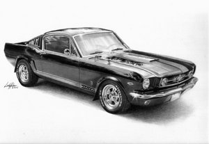 Ford Mustang) ага) и при чем, чтобы был красный с черными полосками!)))