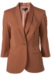 Apricot Shawl Collar Jacket