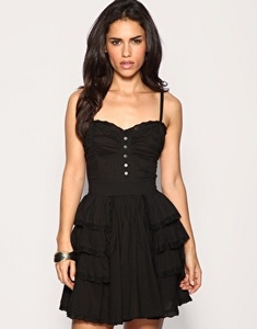 ASOS Frill Summer Dress With Broderie Anglaise Trim