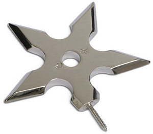 Ninja Star Coat Hook. Вешалка.