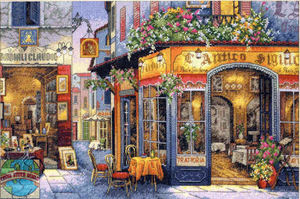 Cross stitch kit: Dimensions Gold - European Bistro