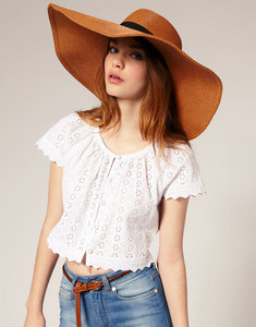 ASOS Oversized '70s Floppy Straw Hat