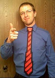 ThinkGeek 8-bit Tie