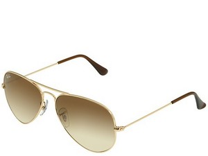 Ray Ban Aviator (Faded Brown, Gold frames, '55)