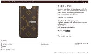 Чехольчик Louis Vuitton Monogram Canvas для iPhone 4G - ID: M60289