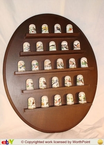 1979 FRANKLIN MINT GARDEN BIRD THIMBLES COMPLETE SET