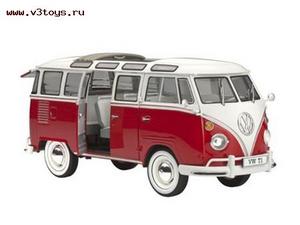 Volkswagen Van Samba, моделька и настоящий