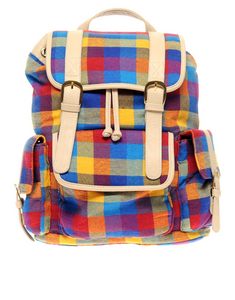 KEY ITEM ASOS Multi Check Backpack