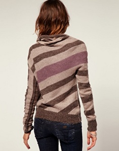 Miss Sixty Asymmetric Striped Jumper