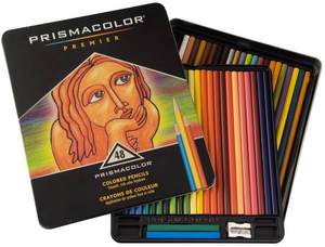 NEW SEALED PRISMACOLOR 48 PIECE COLORED PENCIL SET