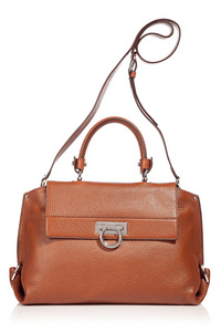 Salvatore Ferragamo The Sofia Tan Satchel Bag