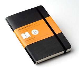 Ежедневник Moleskine линованный (или нет), черный, А6