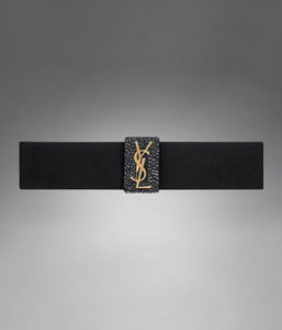 ремень YSL CORSET BELT IN BLACK ELASTIC