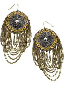 Native Embellished Disc Earrings