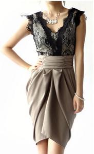 Dark beige skirt