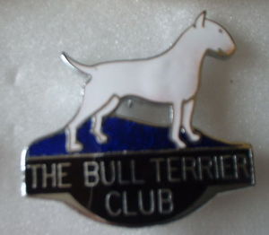 THE BULL TERRIER CLUB Enamel Lapel Pin Badge