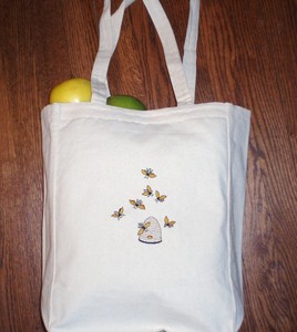 Embroidered Tote Bag