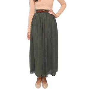 american apparel 'lieutenant' chiffon full length skirt