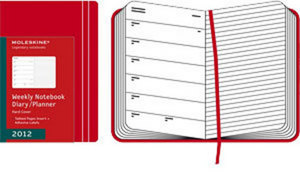 Moleskine Red Classic Pocket Еженедельник 2012