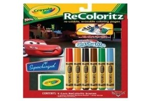 ПОДАРОК ЗАНЯТ Многоразовая раскраска RECOLORITZ "Тачки", CRAYOLA