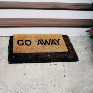 mean door mat