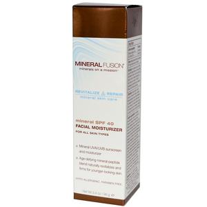 Mineral Fusion, Mineral SPF 40 Facial Moisturizer, For All Skin types, 3.4 oz (96 g)