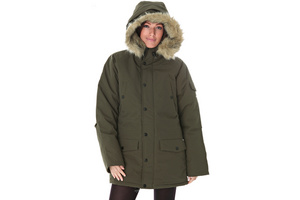 Womens Cypress/ Broken White `Anchorage` Parka Jacket By Carhartt