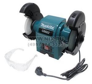 Makita &lt;GB602&gt; Настольный заточный станок (250 Вт, 2850 об/мин, D150 мм, d16 мм, подсв.)