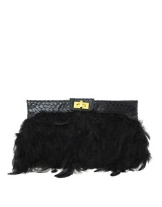 ASOS Feather Clutch Bag