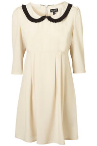 PLEATED PETER PAN SMOCK DRESS