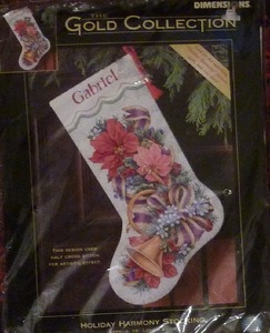 Dimensions 8713 Holiday Harmony Stocking