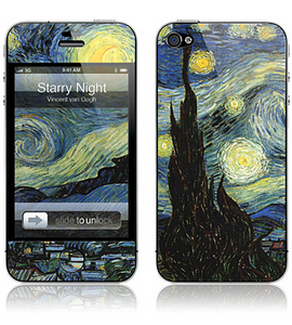 Наклейка на айфон "Starry night"