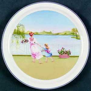 Wall Plate in the Romantic Seasons pattern SPRING by Villeroy&boch China