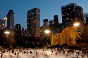 Покататься на коньках в Central park NY