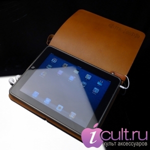 Эксклюзивный кожаный чехол для iPad SGP Leather Case Gariz Modern Edition Brown коричневый PL-IPDBR1