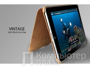 iPad SGP Leather Case Vintage Edition SGP06579 - Винтажный откидной чехол для Apple iPad