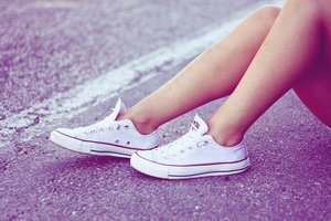 новые белые Converse