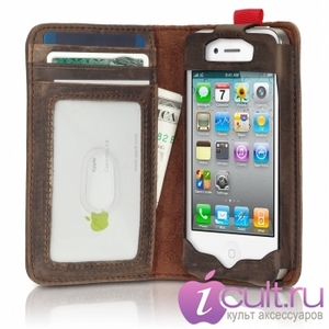 Чехол-портмоне Twelve South BookBook Case для iPhone 4 12-1110