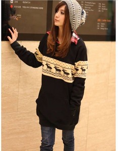 Deer Pattern Crewneck Outerwear