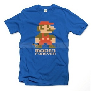 Super Mario Pattern Short Sleeve T-Shirt Size S-XXL