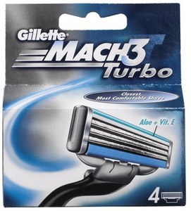 Картридж (лезвия) Gillette 'Mach-3 Turbo'