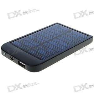 Solar Powered 2600mAh Rechargeable Battery Pack with Cellphone Adapters - Free Shipping - DealExtreme