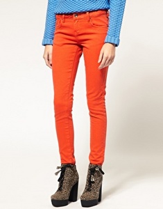 ASOS Flame Orange Skinny Jeans #4