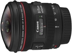 canon ef 8-15mm f/4l fisheye usm